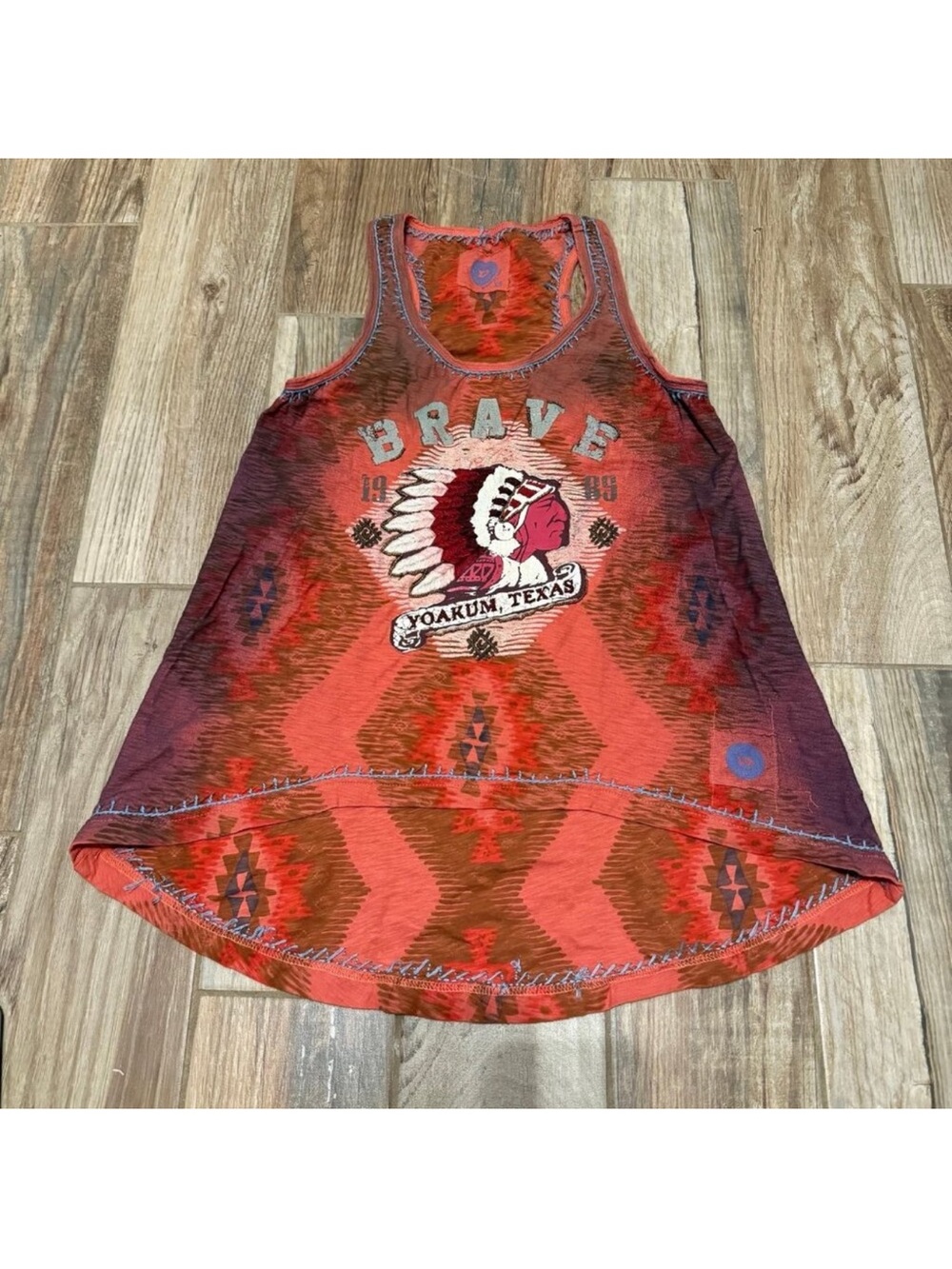 Double D Ranch Brave Razor Back Top